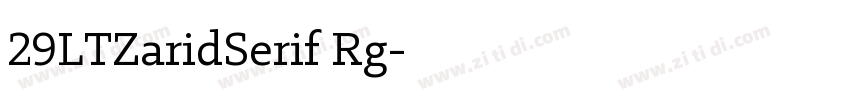 29LTZaridSerif Rg字体转换